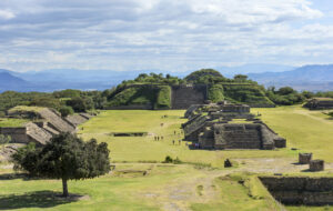 Monte Alban archaeological site, Oaxaca, Mexico
